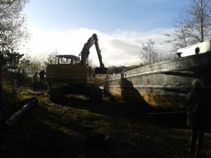 Adjusting the trim with the JCB